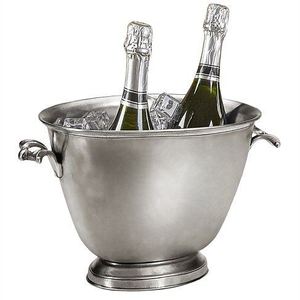 Silver Oval Beverage Tub 5 Litre Steel Wine <b>Ice</b> <b>Bucket</b> with Side Loop Handles for Party Bar <b>Table</b> Drink Chiller - Product Image 2