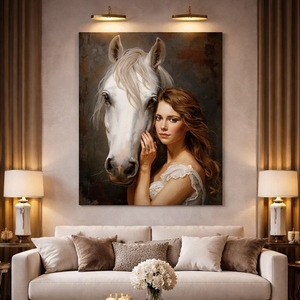 Cuadro Moderno de Lujo en Lienzo con Reloj LED Electrónico, Diseño Abstracto de Naturaleza Muerta para Decoración del Hogar y Sala de Estar - Product Image 2