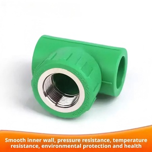 Cold Water Systems PPR <strong>Pipe</strong> Fittings <strong>Socket</strong> Female Tee Threaded Equal Tee Tube Connector Made Brass <strong>PP</strong> Material Forged - Product Image 4