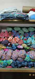 Sac de toilette/cosmétique matelassé en coton doux à motif floral, grande capacité, portable, pour femme, idéal pour les voyages et le travail – Meilleure vente - Product Image 6