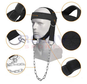 Correa de Cabeza y Barbilla Ajustable de Neopreno Acolchado Suave, Diseño Personalizado, con Cuerda, Equipo de Gimnasio - Product Image 3