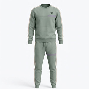 Ensemble de survêtement classique pour homme, tissu en coton respirant, design confortable, coutures durables, parfait pour le sport, la salle de sport et le quotidien. - Product Image 2