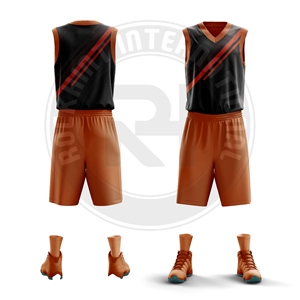 Uniforme de basketball de qualité supérieure, confectionné en tissu polyester, offrant une coupe athlétique, une respirabilité et une résistance longue durée pour les matchs. - Product Image 4