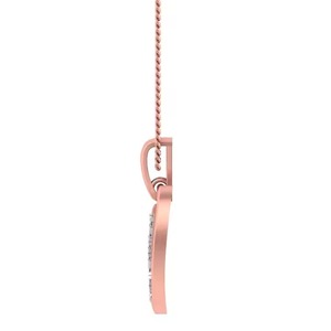 Elegant Gold Initial Pendant with Diamond Letter Alphabet V <b>Charm</b> Personalized Jewelry Gift for Women Daily Wear - Product Image 2