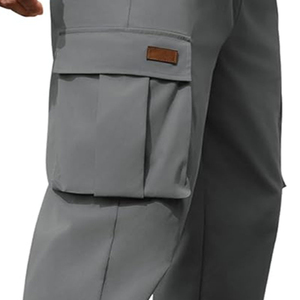 Pantalones Cargo Casuales para Hombre de Alta Calidad al por Mayor, Personalizables, 100% Algodón, Cierre con Cordón, Bolsillos Laterales Premium - Product Image 6