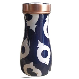 Decorative Kitchenware Fruits Juice Storage Enamel Printed <b>Copper</b> <b>Bottle</b> <b>Drinking</b> Juice Health Benefits <b>Copper</b> <b>Bottle</b> - Product Image 6