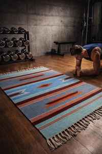 Tapis de luxe en coton, motif floral, pliable, fait main, moderne, en peluche, lavable, avec envers réversible, lavable en machine, pour voyage, vente en gros - Product Image 2