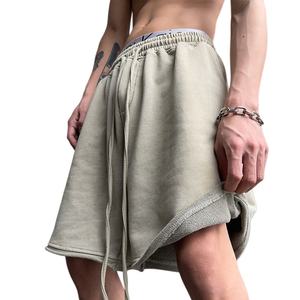 Pantalones Cortos de Felpa Francesa para Hombre, Personalizables con Logotipo, Estilo Casual, Holgados, de Alta Calidad, Color Sólido, para Streetwear, 2026 - Product Image 4