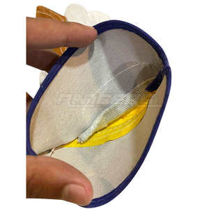 Leather Work <b>Gloves</b> Yellow Brown Straight Cuff General Purpose Industrial Abrasion Resistant Anti Slip Safety <b>Gloves</b> Wholesale - Product Image 4