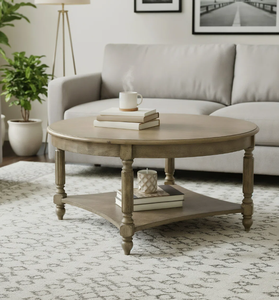 Mesa de Centro Moderna de Madera Natural con Borde Natural, Hecha a Mano, de Proveedor Indio, Mueble Decorativo - Product Image 3