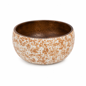 Handcrafted <b>Mango</b> <b>Wood</b> Enamel Printed Salad <b>Bowl</b> Food Safe Wooden Serving <b>Bowl</b> for Salad Fruit Pasta Snacks Kitchen Dining Decor - Product Image 1