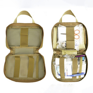 Bolsa de emergencia portátil con diseño de cuero impermeable para accesorios médicos y gestión de suministros de primeros auxilios - Product Image 2