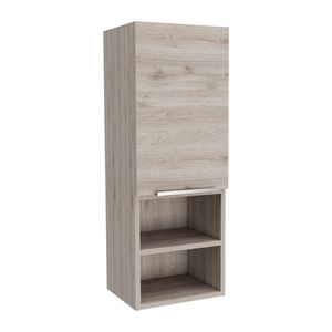 Armoire à pharmacie pour salle de bain à porte unique Savona avec quatre étagères, deux intérieures et deux extérieures - Product Image 2