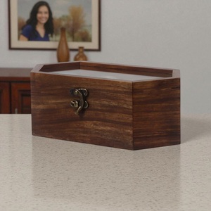 Wooden Watch Box for Men and Women Timepiece Storage Jewelry Organizer Watch <b>Display</b> <b>Case</b> 3 Slot Capacity - Product Image 2