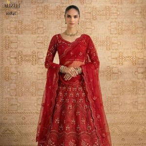 Lehenga Choli élégant avec filet papillon et doublure en soie Banglori non cousue, tenue de mariée raffinée, fabriqué par Royal Export - Product Image 5