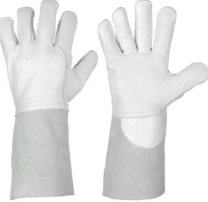 Guantes de Soldador de Cuero Vacuno con Grano Dividido, Resistentes al Calor, para Trabajo Industrial y de Construcción, Protección de Manos, Guantes de Seguridad para Soldadura - Product Image 6