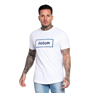 Camiseta de hombre recién llegada, buena calidad, cuello redondo, manga corta, camisetas de hombre con talla personalizada en venta - Product Image 3
