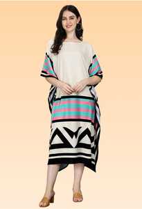 Women’s Elegant <b>Kaftan</b> Dress – Loose Fit Printed Beach <b>Kaftan</b> for Summer collection. - Product Image 3