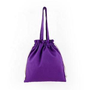 Custom Cotton <b>Canvas</b> <b>Drawstring</b> <b>Bag</b> Printed Promotional <b>Drawstring</b> Gift <b>Bag</b> with Handle customized logo and desighn - Product Image 3