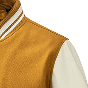 Chaqueta de invierno estilo Letterman para hombre, informal y urbana, con un look moderno, ajuste cómodo, perfecta para viajes, uso diario y conjuntos de estilo urbano. - Product Image 3