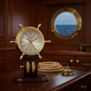 Reloj de Mesa Britannia, Estilo Clásico Vintage, Reloj Decorativo de Escritorio, Elegante Reloj Tradicional para el Hogar, Oficina, Sala de Estar - Product Image 6