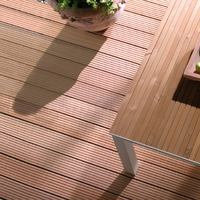 Plancher en bois massif Bengkirai, forme carrée, imperméable, antidérapant, facile à installer, pour usage extérieur et jardin