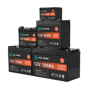 Fabbricazione batteria agli ioni di litio batteria 12v 100ah 200ah 300ah 24v 100ah batteria al litio 400ah 200ah 120ah 100ah Lifepo4