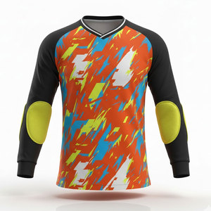 Maillot de gardien de but de football à manches longues au design avancé, grande taille, respirant et anti-humidité, offrant une flexibilité optimale - Product Image 1