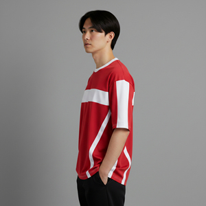 T-shirt Homme Oversize Coupe Ample Logo Personnalisé Épaules Tombantes Streetwear Uni Lourd 300 g/m² 100 % Coton - Product Image 3