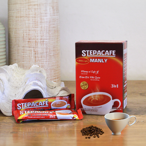 STEPPACAFE 100% Café Instantáneo Natural Manly 170g Polvo Vida Útil de 24 Meses En Caja Bitter New Vietnam's Top Cafeinado - Product Image 3