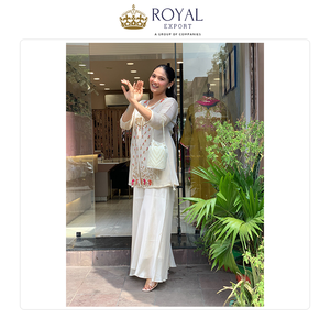 Proveedor Mundial de Ropa Pakistaní, Colección de Vestidos de Boda de Seda Premium con Bordados, Conjunto de Kurti y Pantalón - Product Image 4