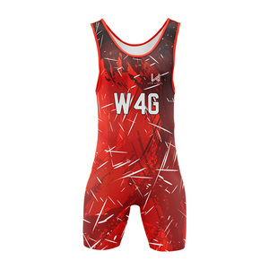 Ropa de Artes Marciales Personalizada de Secado Rápido, Ligera, Transpirable y Elástica de Spandex y Poliéster, Singlet de Lucha Libre - Product Image 2