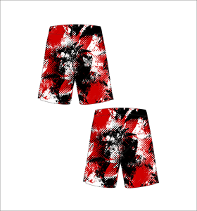Ferocious Clothing Men's Red <b>Black</b> White Printed <b>Board</b> Shorts Mid Waist Elastic Quick Dry Casual Swimwear Short Shorts - Product Image 1