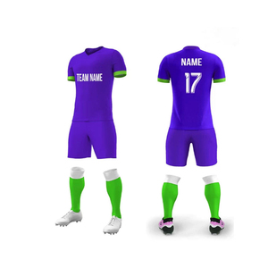 Ensemble de maillots de football très vendus pour adultes unisexes, manches courtes, 100% polyester, respirant, anti-transpiration, antibactérien, anti-UV - Product Image 5