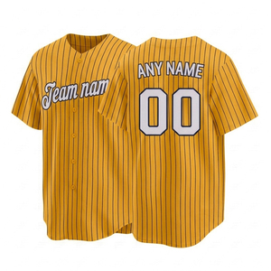Camiseta de béisbol personalizada, color azul marino, con rayas, manga corta, con cordón, nombre del equipo impreso, cualquier nombre 00, unisex, para adolescentes, malla transpirable - Product Image 6
