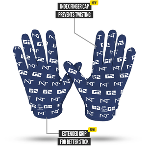 Gants de football américain 7v7 à doigts complets pour receveur, en néoprène et gel de silicone, haute qualité, personnalisables, durables, antidérapants, avec fermeture auto-agrippante - Product Image 4