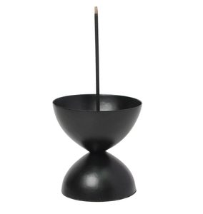 Porta Incienso Metálico Artesanal Decorativo con Recolector de Ceniza y Portavelas, Quemador Aromático Premium para el Hogar - Product Image 4
