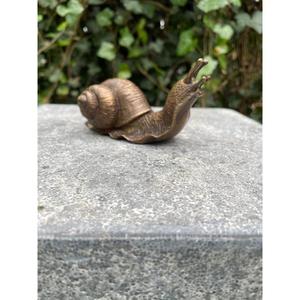 Escultura decorativa de caracol con acabado en bronce, hecha a mano en metal, adorno vintage de caracol para decoración de encimeras o suelo, artículos de jardín. - Product Image 3