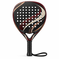 Raquette de padel en fibre de carbone de luxe, contrôle de précision, rotation élevée, performance légère, design personnalisé, OEM ODM, vente en gros