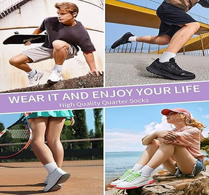 Wholesale Colorful Ankle <b>Socks</b> With Breathable Mesh And Reinforced Heel Toe For Outdoor Sports All Seasons - Product Image 4