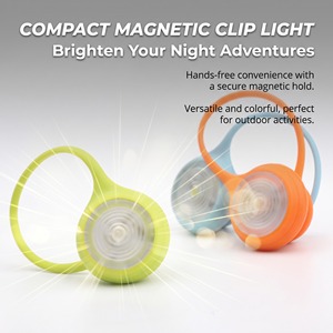 Luz LED Magnética Brillante con Clip de Seguridad, Luz Estroboscópica para Correr, Ciclismo, Senderismo o Mochila - Product Image 3