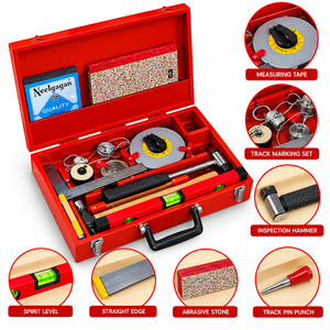 Kit de Inspección de Alta Resistencia con Herramienta de Inspección Ferroviaria para Mantenimiento de Vías, Medición de Rieles y Uso en Ingeniería - Product Image 6