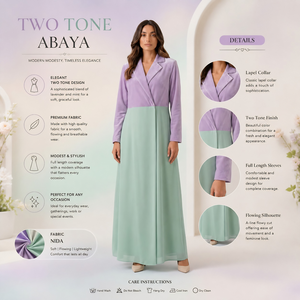Vestido Abaya en Colores Pastel para Mujer, Elegante Caftán Islámico de Dubái |   Vestido Maxi Modesto de Manga Larga 2026 Estilo Lujoso Boutique Pro - Product Image 2