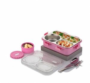 High Quality Stainless Steel <b>Lunch</b> <b>Box</b> with Spoon For Office & Travel Meals At Best Price By Exporter <b>Lunch</b> <b>Box</b> - Product Image 2