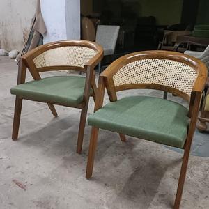 Silla de café, restaurante, EE. UU., madera de teca, hecha en Indonesia, muebles de madera maciza - Product Image 1