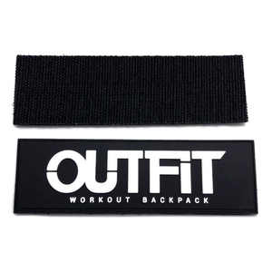 Patch 3D personnalisé en relief |   Étiquette de marque en caoutchouc texturé en relief pour vestes d'hiver |   Prix d'exportation en gros - Product Image 1