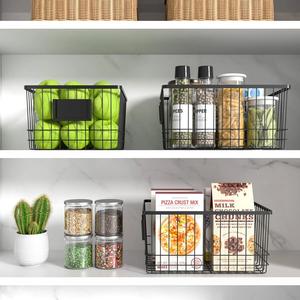 Cesta de Almacenamiento de Metal Resistente con Asas, Organizador de Alambre Resistente a la Oxidación para Uso Doméstico - Product Image 6