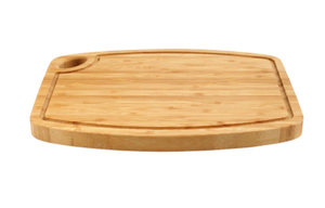 Tabla de cortar de bambú natural con asa y ranura para jugo, rectangular, para servir en la cocina, carne, pizza, de Vietnam. - Product Image 2