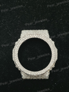 Boîtier de montre Iced Out personnalisé avec lunette ronde en moissanite VVS pour GA2100, montre de sport de luxe entièrement sertie de diamants pour homme - Product Image 1
