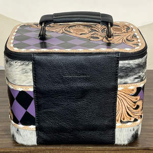 Estuche de Almacenamiento de Joyas de Cuero Vacuno Hecho a Mano, Organizador de Viaje con Patrón a Cuadros, Caja de Joyería Personalizada, Novedad 2026 - Product Image 5